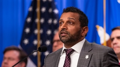 Kash Patel's warning to parents as FBI targets heinous '764' network preying on children (Photographer: Eric Lee/Bloomberg) (Bloomberg) Kash Patel's warning to parents as FBI targets heinous '764' network preying on children (Photographer: Eric Lee/Bloomberg) (Bloomberg)
