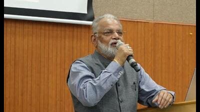 Former ISRO chief K Radhakrishnan (HT Photo)