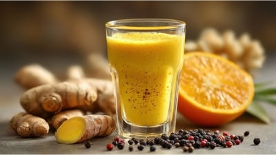Add a turmeric shot to your mornings for a gentle boost that supports overall health (Adobe Stock) Add a turmeric shot to your mornings for a gentle boost that supports overall health (Adobe Stock)