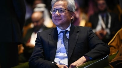 “There’s been a lot of talk about an AI bubble,” Nvidia CEO Jensen Huang says. “From our vantage point, we see something very different.” (AFP) “There’s been a lot of talk about an AI bubble,” Nvidia CEO Jensen Huang says. “From our vantage point, we see something very different.” (AFP)