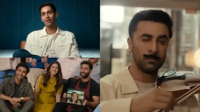 Agastya Nanda, Navya Nanda and Ranbir Kapoor in Dining With the Kapoors Agastya Nanda, Navya Nanda and Ranbir Kapoor in Dining With the Kapoors
