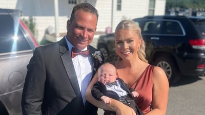Karoline Leavitt, 28, with her husband Nicholas Riccio, 60. Karoline Leavitt, 28, with her husband Nicholas Riccio, 60.
