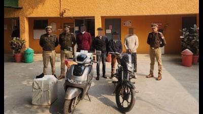Key accused Suraj Gautam has more than 10 previous criminal cases across multiple police stations, while the others also face theft-related cases. (Sourced) Key accused Suraj Gautam has more than 10 previous criminal cases across multiple police stations, while the others also face theft-related cases. (Sourced)