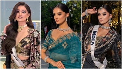Manika Vishwakarma is representing India at Miss Universe 2025, and her sartorial choices have made a striking impression. Take a look at the photos. (Instagram/ Manika Vishwakarma) Manika Vishwakarma is representing India at Miss Universe 2025, and her sartorial choices have made a striking impression. Take a look at the photos. (Instagram/ Manika Vishwakarma)