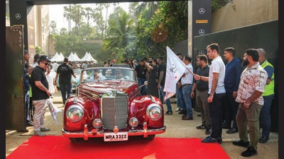 Over 100 classic cars lined up at this year’s rally, including the 300Sc from the Pranlal Bhogilal Collection. Over 100 classic cars lined up at this year’s rally, including the 300Sc from the Pranlal Bhogilal Collection.
