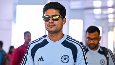 India's captain Shubman Gill arrives in Guwahati ahead of the second Test cricket match against South Africa, at Lokpriya Gopinath Bordoloi International Airport. (PTI) India's captain Shubman Gill arrives in Guwahati ahead of the second Test cricket match against South Africa, at Lokpriya Gopinath Bordoloi International Airport. (PTI)