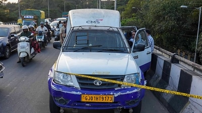 Bengaluru: Investigation underway after unidentified men allegedly posing as RBI officials intercepted an ATM cash van and fled with about ₹seven crore, in Bengaluru. (PTI) Bengaluru: Investigation underway after unidentified men allegedly posing as RBI officials intercepted an ATM cash van and fled with about ₹seven crore, in Bengaluru. (PTI)