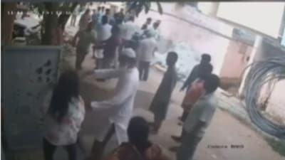 CCTV footage of the attack on the woman in Bengaluru has gone viral. CCTV footage of the attack on the woman in Bengaluru has gone viral.