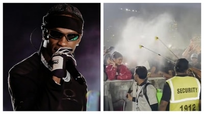 Travis Scott performed in Mumbai on Wednesday. (Instagram) Travis Scott performed in Mumbai on Wednesday. (Instagram)