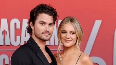 Chase Stokes and Kelsea Ballerini attend the 60th Academy of Country Music Award. (Getty Images via AFP) Chase Stokes and Kelsea Ballerini attend the 60th Academy of Country Music Award. (Getty Images via AFP)