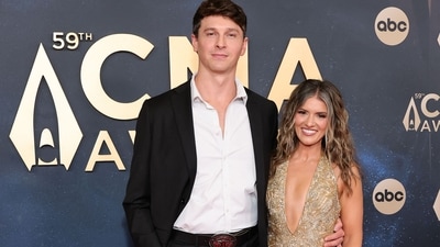 Connor Saeli and Jenna Palek attend the 59th Annual CMA Awards at Music City Center on November 19, 2025 in Nashville, Tennessee. (Getty Images via AFP) Connor Saeli and Jenna Palek attend the 59th Annual CMA Awards at Music City Center on November 19, 2025 in Nashville, Tennessee. (Getty Images via AFP)