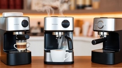 Enjoy café-style beverages at home with smart, versatile, and reliable coffee machines. Enjoy café-style beverages at home with smart, versatile, and reliable coffee machines.