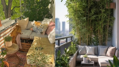 These balcony decor inspo shows how thoughtful décor and joyful colours can create a snug escape These balcony decor inspo shows how thoughtful décor and joyful colours can create a snug escape