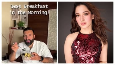Fitness trainer Siddhart Singh, who worked with celebrities like Tamanna Bhatia, shared a high-protein breakfast recipe. (Picture credit: Instagram) Fitness trainer Siddhart Singh, who worked with celebrities like Tamanna Bhatia, shared a high-protein breakfast recipe. (Picture credit: Instagram)