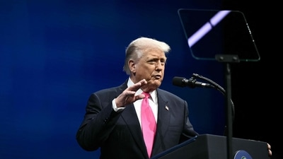 A viral claim said Donald Trump had announced his own health insurance. (AFP) A viral claim said Donald Trump had announced his own health insurance. (AFP)