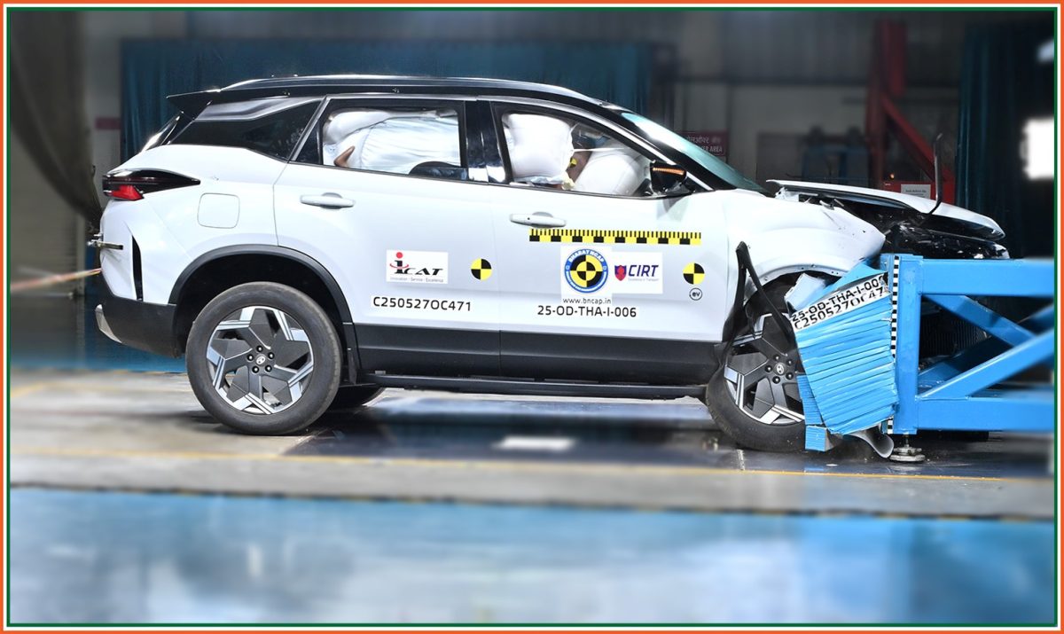 The Harrier EV is the highest scorer on this list, achieving a perfect score in adult protection and 45 out of 49 points in child protection The Harrier EV is the highest scorer on this list, achieving a perfect score in adult protection and 45 out of 49 points in child protection