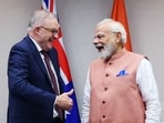 Prime Minister Narendra Modi meets Australian Prime Minister Anthony Albanese, in Johannesburg on Friday. Prime Minister Narendra Modi meets Australian Prime Minister Anthony Albanese, in Johannesburg on Friday.