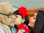 Aishwarya Rai Bachchan shares unseen pics with Aaradhya Bachchan remembering Daddy-Ajja on his birthday.