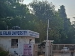Al-Falah University in Faridabad. (Parveen Kumar/HT) Al-Falah University in Faridabad. (Parveen Kumar/HT)