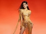 Manika Vishwakarma at the Miss Universe 2025 ceremony wore a stunning golden gown, and looked radiant and majestic. (Instagram/ nhamot_9192)