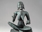 One of the poet’s upside down women: A sculpture of Karaikkal Ammaiyar, a sixth-century poet saint, who achieved her emaciated state after beseeching Shiva to free her from all her worldly encumbrances, including her famed beauty. He granted her wish, transforming her into a withered old woman, and she delighted in devoting her life to composing hymns in praise of her Lord. (Sepia Times/Universal Images Group via Getty Images)