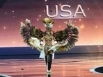 Miss USA Audrey Eckert competes in the national costume competition at the Miss Universe Beauty Pageant.