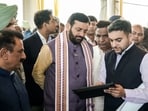 The CM said that the PM will also participate at the International Gita Mahotsav and attend the Maha Aarti on the banks of Brahma Sarovar. (HT Photo)