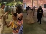 A viral clip showed Donald Trump Jr performing dandiya with Anant and Radhika Ambani. A viral clip showed Donald Trump Jr performing dandiya with Anant and Radhika Ambani.