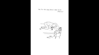 (Art from Questions Without Answers: Liana Finck; Text courtesy Sarah Manguso) (Art from Questions Without Answers: Liana Finck; Text courtesy Sarah Manguso)