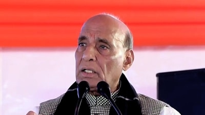 Rajnath Singh expressed heartfelt condolences to the bereaved family and said the nation stands firmly with them in this tragic hour. (ANI Video Grab) Rajnath Singh expressed heartfelt condolences to the bereaved family and said the nation stands firmly with them in this tragic hour. (ANI Video Grab)