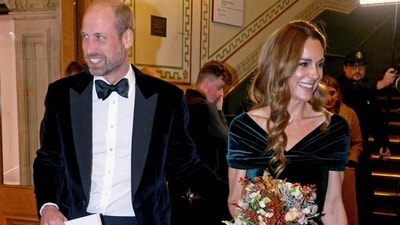 Britain's Prince William (L), Prince of Wales and his wife Britain's Catherine, Princess of Wales attend the Royal Variety Performance at the Royal Albert Hall in London on November 19, 2025. (AFP) Britain's Prince William (L), Prince of Wales and his wife Britain's Catherine, Princess of Wales attend the Royal Variety Performance at the Royal Albert Hall in London on November 19, 2025. (AFP)