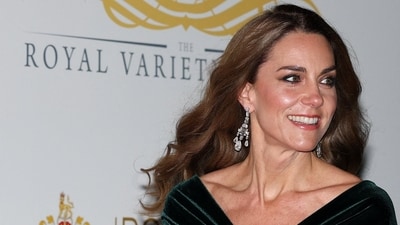 Britain's Catherine, Princess of Wales, arrives for the Royal Variety Performance at the Royal Albert Hall, in London, Britain, November 19, 2025.&nbsp; (REUTERS)