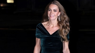 Britain's Catherine, Princess of Wales, attends the Royal Variety Performance at the Royal Albert Hall, in London, Britain, November 19, 2025. (via REUTERS)