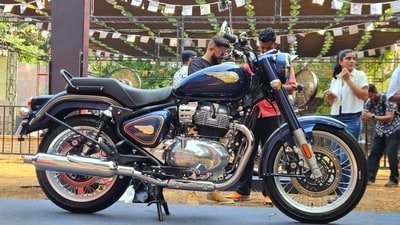 The Royal Enfield Bullet 650 has been showcased in India for the first time since it globally debuted at EICMA 2025 The Royal Enfield Bullet 650 has been showcased in India for the first time since it globally debuted at EICMA 2025