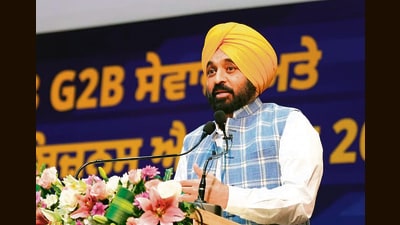 CM Bhagwant Mann during the launch of the second phase of the “Fastrack Punjab Portal’ on Friday. (Sourced) CM Bhagwant Mann during the launch of the second phase of the “Fastrack Punjab Portal’ on Friday. (Sourced)