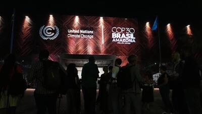 COP30 reopened following a fire on Thursday. (AP)