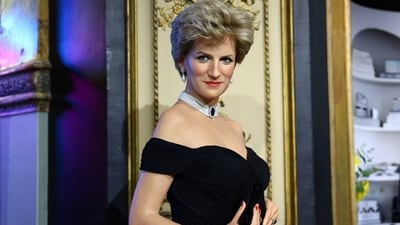 The waxwork of late Britain's Princess Diana, Princess of Wales, is presented at the Grevin wax museum in Paris, France, November 20, 2025. (REUTERS)