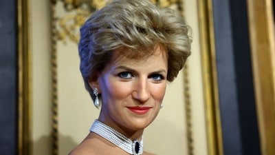 The waxwork of late Britain's Princess Diana, Princess of Wales, is presented at the Grevin wax museum in Paris, France, November 20, 2025. (REUTERS)