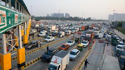Last week, NHAI had started toll operations on the busy road. (Parveen Kumar/HT) Last week, NHAI had started toll operations on the busy road. (Parveen Kumar/HT)