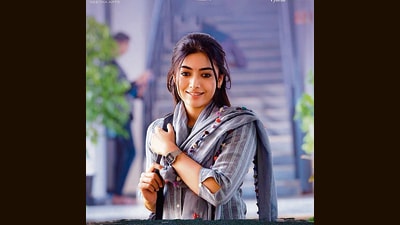 Mandanna plays Bhooma, whose first act of quiet rebellion is to enrol in college, which places her outside her domineering father’s reach. Mandanna plays Bhooma, whose first act of quiet rebellion is to enrol in college, which places her outside her domineering father’s reach.