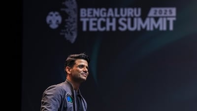 Indian Astronaut and IAF Group Captain Shubhanshu Shukla addressed the gathering during the 'Future Makers Conclave' as part of the Bengaluru Tech Summit 2025 at Bangalore International Exhibition Centre in Bengaluru, (PTI) Indian Astronaut and IAF Group Captain Shubhanshu Shukla addressed the gathering during the 'Future Makers Conclave' as part of the Bengaluru Tech Summit 2025 at Bangalore International Exhibition Centre in Bengaluru, (PTI)