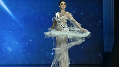 Miss Philippines Ahtisa Manalo's ensembles made her glow like a celestial nymph. (AFP) Miss Philippines Ahtisa Manalo's ensembles made her glow like a celestial nymph. (AFP)