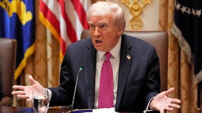 President Donald Trump speaks before a lunch with Ukraine's President Volodymyr Zelenskyy in the Cabinet Room of the White House, Friday, Oct. 17, 2025, in Washington. (AP) President Donald Trump speaks before a lunch with Ukraine's President Volodymyr Zelenskyy in the Cabinet Room of the White House, Friday, Oct. 17, 2025, in Washington. (AP)