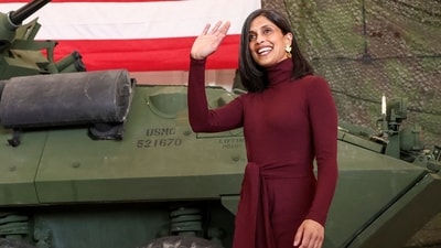 Usha Vance and Melania Trump met with students, educators, military families and Service members. (REUTERS)