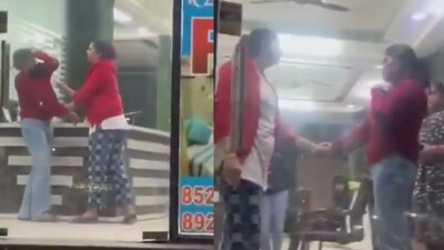 After the video surfaced on social media, the Gautam Budh Nagar Police Commissionerate said an FIR had been registered in the matter. (Video screengrab) After the video surfaced on social media, the Gautam Budh Nagar Police Commissionerate said an FIR had been registered in the matter. (Video screengrab)