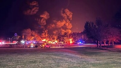 No injuries have been reported in the Tyler fire so far. (Facebook/KTD Farm  )