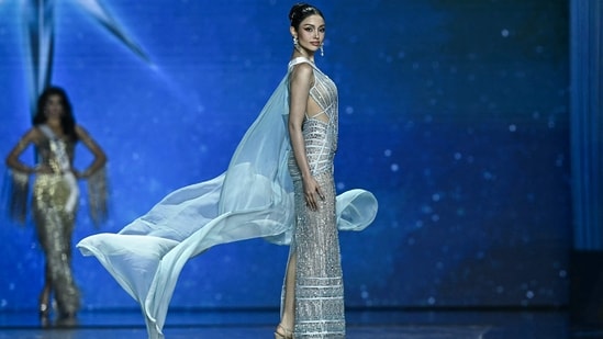 project runway miss universe dress Tara Conner Miss USA 2006 Project Runway gown