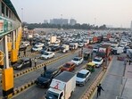 Last week, NHAI had started toll operations on the busy road. (Parveen Kumar/HT) Last week, NHAI had started toll operations on the busy road. (Parveen Kumar/HT)