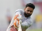 Rishabh Pant reacts to the Guwahati pitch. Rishabh Pant reacts to the Guwahati pitch.