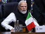 Prime Minister Narendra Modi at a plenary session on the first day of the G20 Leaders' Summit at the Nasrec Expo Centre in Johannesburg, South Africa, November 22 (REUTERS)